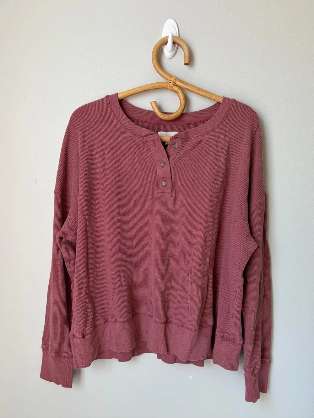 Lou & Grey Waffle Knit Matching Loungewear Set Pink